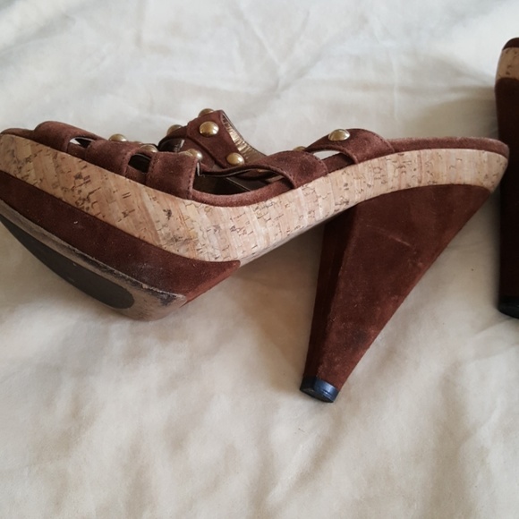 AUTHENTIC PRADA SUEDE STUDDED SHOES - Picture 6 of 8